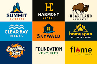 create a modern, memorable logo and brand identity