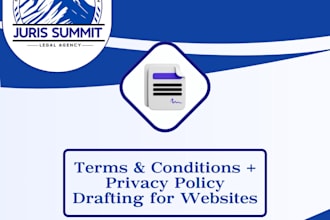 draft website terms and privacy policy compliant with US