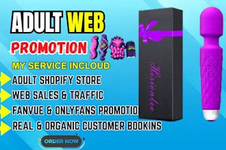 do adult web promotion, chaturbate, fansly adult shopify stores