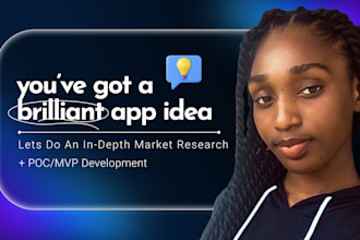 do deep market research for your app startup and design uiux, prototype or mvp