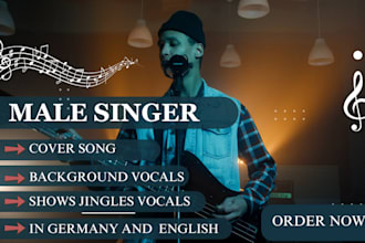be your male vocalist sing reggae rock heavy metal edm jingle custom song
