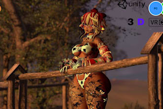 create vrchat model, vrc avatar, furry, anime femboy, nsfw vrchat character