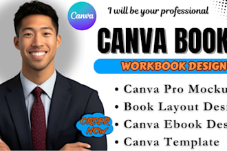 design canva ebook design, workbook book cover design, amazon kdp