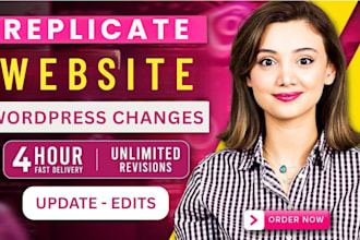 do wordpress customization, website clone, elementor changes, redesign expert