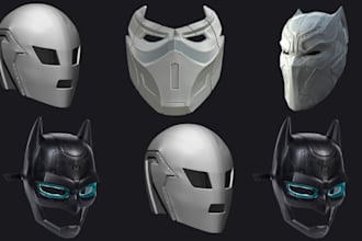 sculpt 3d cosplay model 3d printable helmet 3d mask props armor for 3d printing