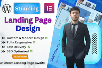 design responsive wordpress landing page, squeeze, homepage
