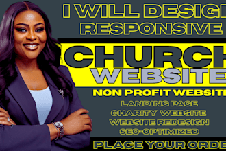 church website church charity website ministry donation nonprofit landing page