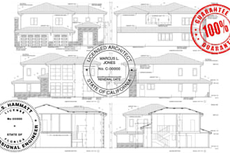 stamp achitectural engineering drawing city permit mep floor plan fire sprinkler