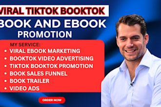 promote your book or ebook on my booktok tiktok