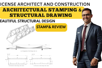 provide architectural stamp, structural design permit drawing for all USA cities