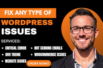 fix complex wordpress issues, fix wordpress errors, bug fix, theme setup