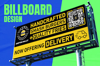 create billboard designs, hoardings and outdoor signage