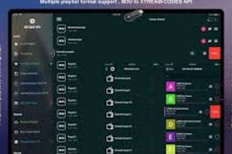 offer m3u playlists, iptv reseller panel, active subscription and restream setup