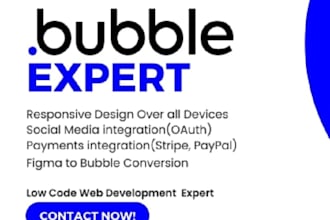 build a custom event planning app using bubble, saas, cms, mvp, figma to bubble
