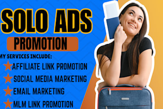 do USA solo ads affiliate link promotion, mlm lead generation