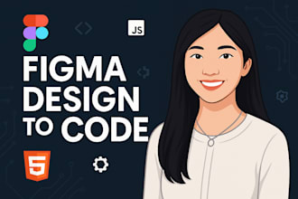convert your figma design into responsive HTML CSS website
