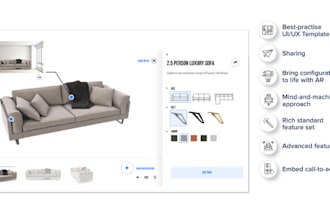 do 2d,3d furniture, table, chair, desk, sofa configurator on shopify zakeke