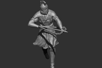 sculpt 3d action figure,3d miniature,3d statue game headbust for 3d printing,stl