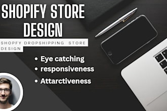 build shopify store design, shopify ecommerce store, woocommerce online store
