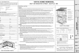 sign seal permit ready drawings structural calculations and building regulation