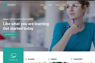 create educational website, online course website, lms website elearning website