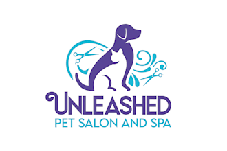 design minimalist cute cat, dog, animal and pet logo