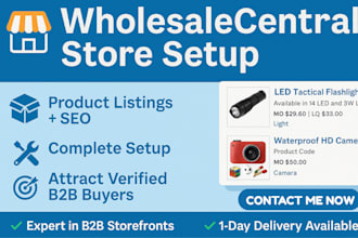 create and optimize your wholesalecentral storefront list product professionally