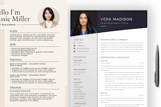 provide professional resume writing, cover letter, linkedin and CV design