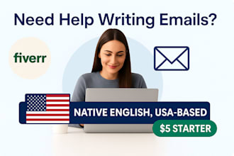 write or rewrite your professional emails in fluent US english