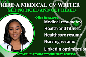create a professional medical, nursing, healthcare resume with ats optimization