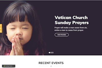 design stunning wordpress church website with donation event features