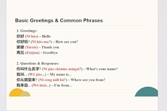 teach mandarin chinese for speaking and business use