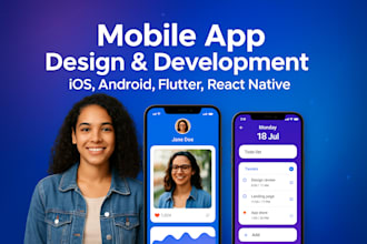 develop hybrid mobile app, ai creation, android and ios app, react native expo