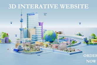 create a 3d interactive website using threejs, r3f, opengl, webgl and gsap