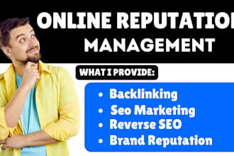improve your brand reputation with ORM, reverse seo and marketing, backlinks