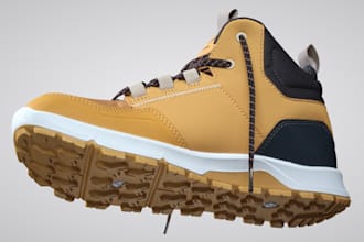 design 3d realistic sneakers, footwear, industrial product, cgi boots rendering