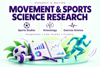 do sports research assigned, kinesiology case studies, exercise science projects