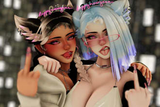 make custom vrchat avatar vrc avatar vr character 3d avatar anime furry avatar