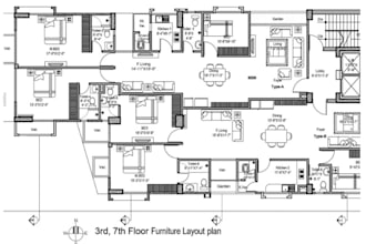 do 2d floor plans,2d house elevation, 2d office layout permit drawing in autocad