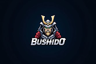 do awesome bushido esport mascot logo design