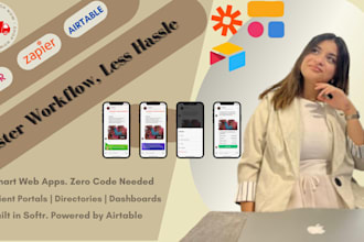 automate your workflow with airtable, softr and zapier