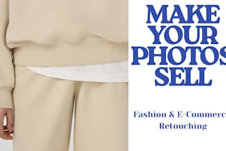 do photo retouching for fashion brands and e commerce