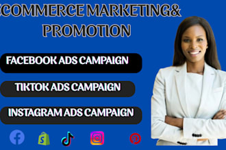 promote etsy sales and shopify promotion, ecommerce marketing and facebook ads