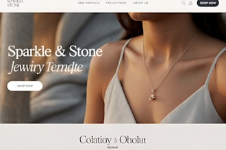 design jewelry shopify store jewelry website jewelry product dropshipping store