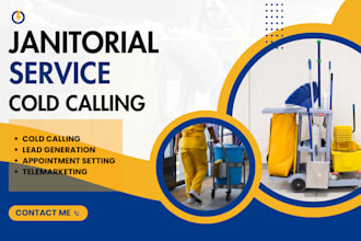 do janitorial cold calling, appointment setter, telemarketer, cold caller expert
