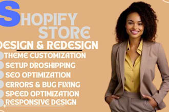 set up shopify website design shopify store design shopify store redesign SEO
