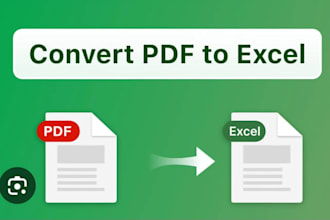 convert your data from pdf form to excel and separate it in different sheets