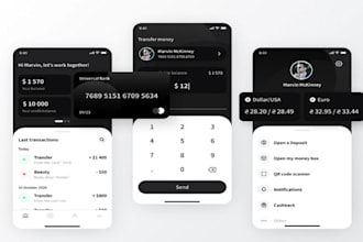 develop fintech mobile app, banking app, ewallet app, wallet banking app