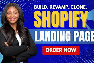 revamp clone shopify landing page, product page, advertorial page or sales page