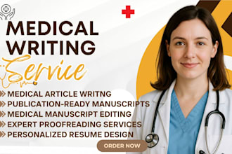 write review articles, case reports, and systematic reviews,  medical manuscript